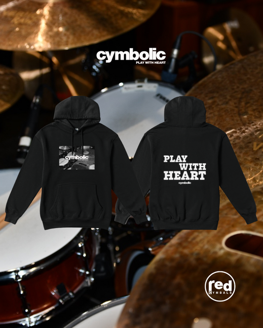 Cymbolic 'Play With Heart' Graphic Hoodie and Tshirt