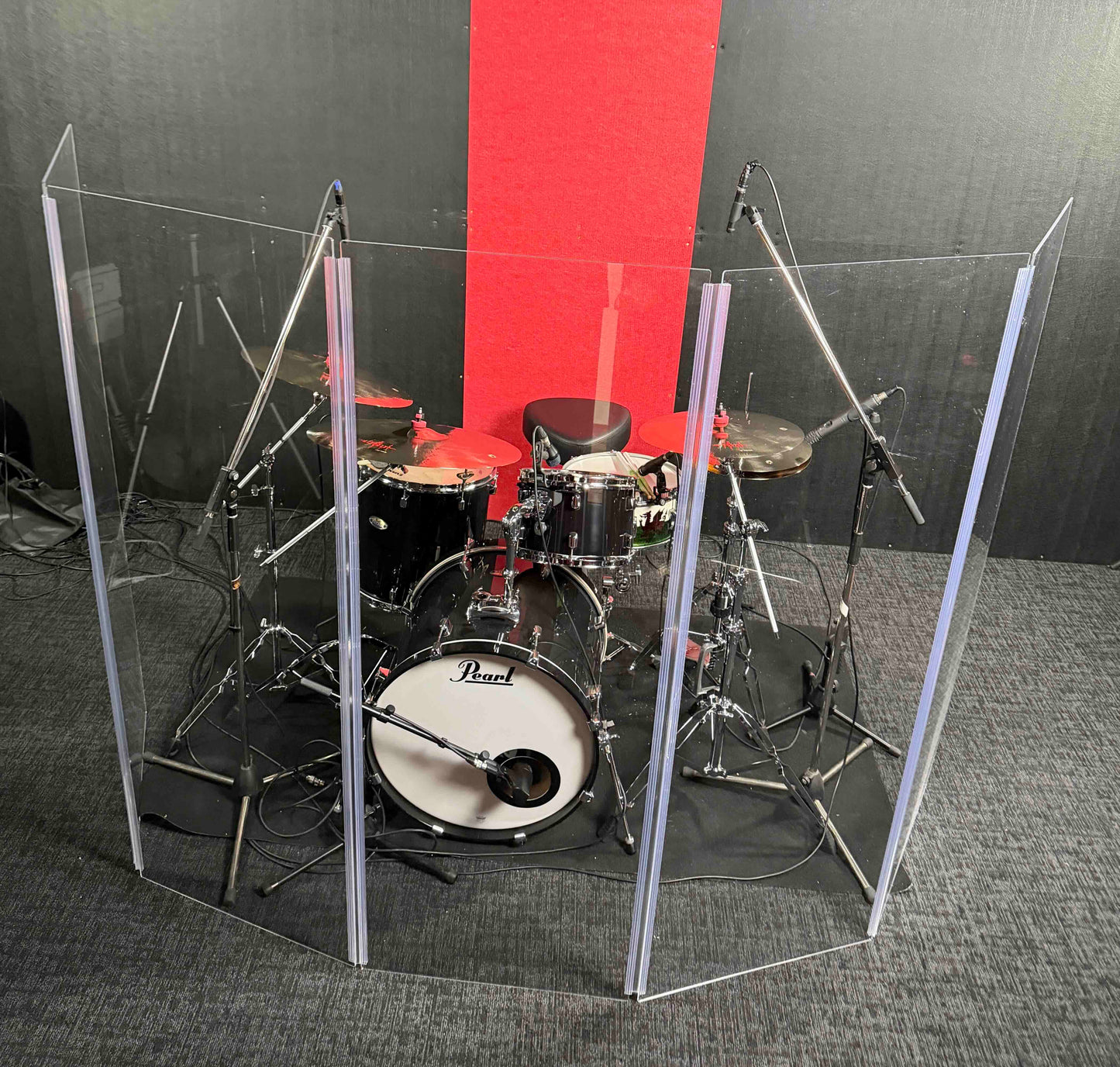 Red Drum / Sound Screen 5 Panels 167.5cm x 60cm 4.5mm