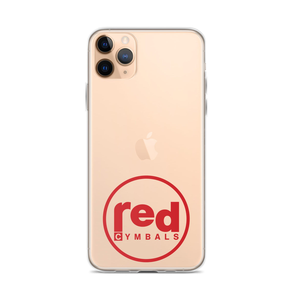 Red Cymbals Mobile Phone Case Clear Case for iPhone® Clear Case for iPhone®