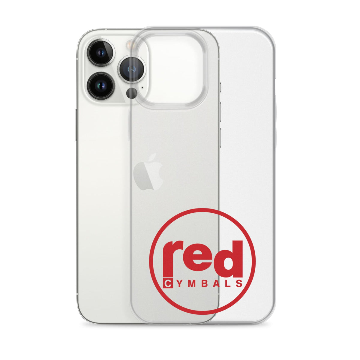 Red Cymbals Mobile Phone Case Clear Case for iPhone® Clear Case for iPhone®