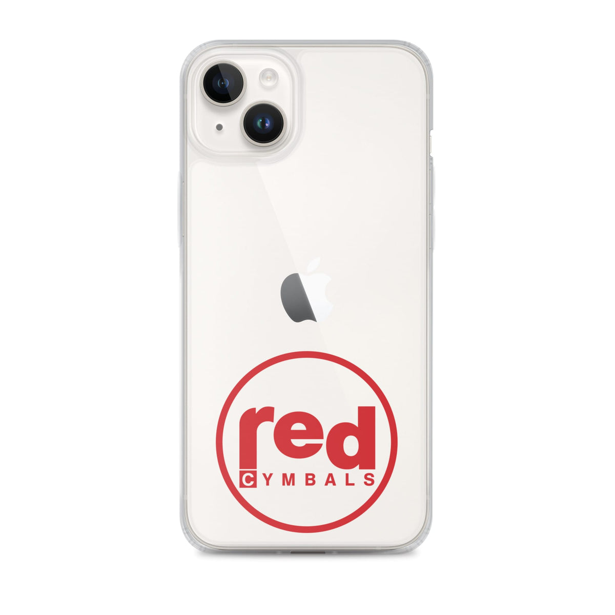 Red Cymbals Mobile Phone Case Clear Case for iPhone® Clear Case for iPhone®
