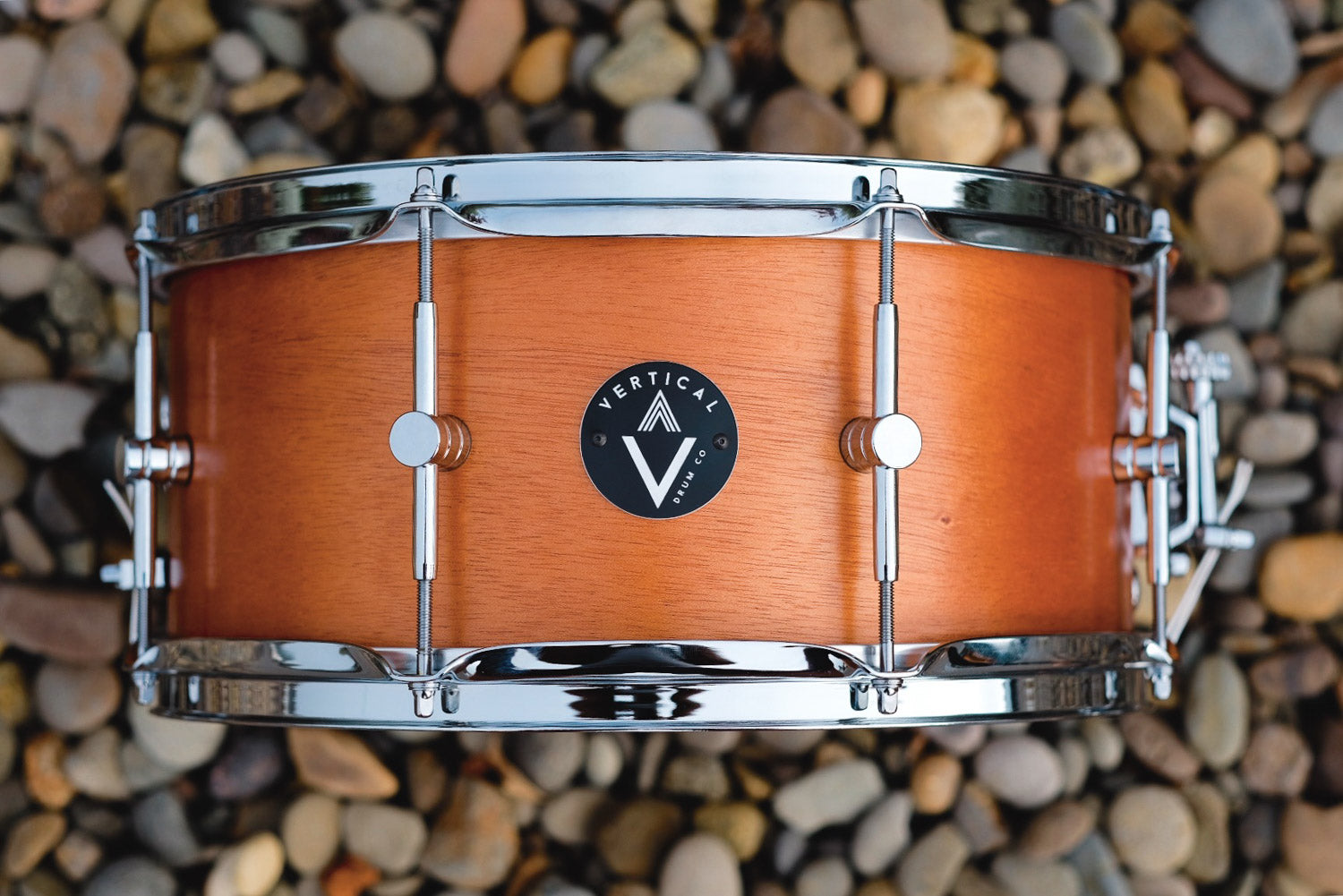Vertical Drum Co. Intro 6.5×14” 6Ply Snare Drum Red Cymbals & Drum Co.