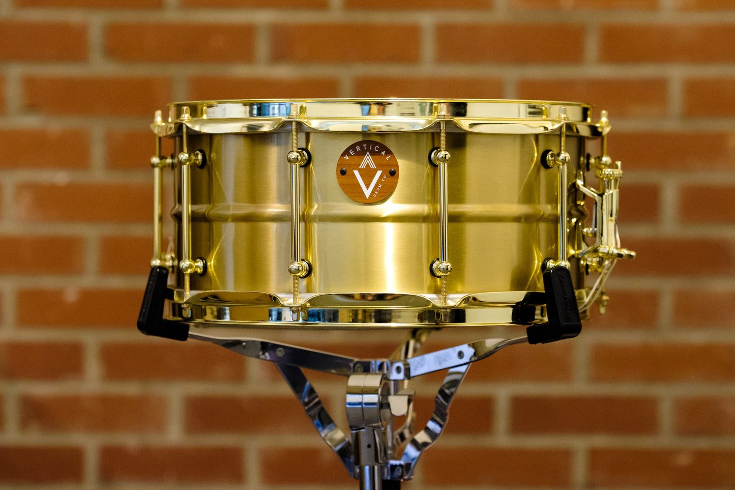 Vertical Drum Co. Refrain 6.5×14" Raw Brass Snare Drum