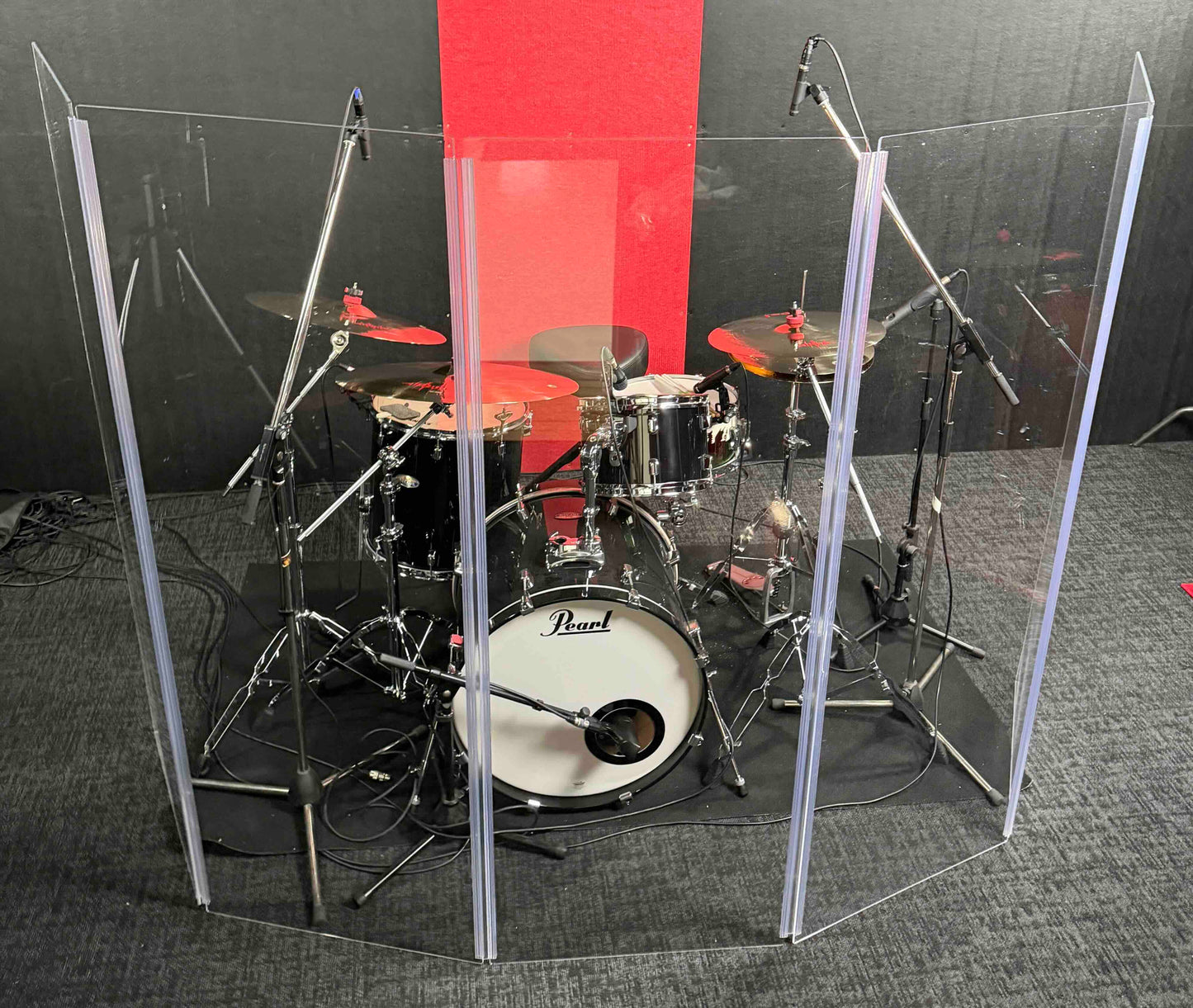 Red Drum / Sound Screen 5 Panels 167.5cm x 60cm 4.5mm