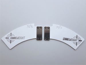 Snareweight 70s Insert for Brass #5 (Pair) Black or White White