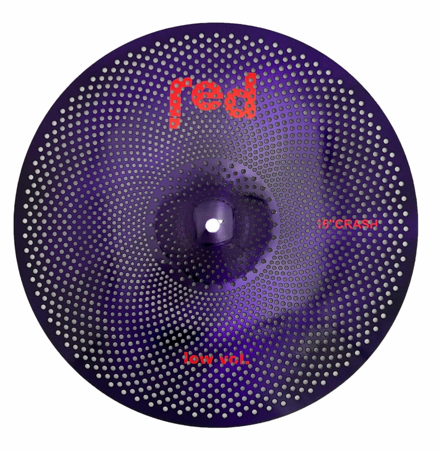 Red Cymbals Low Volume 10" Splash Cymbal Silver / Red / Black