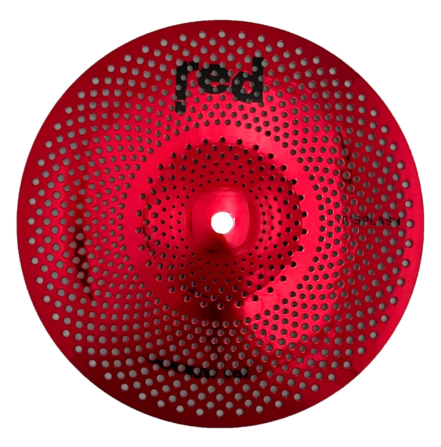 Red Cymbals Low Volume 10" Splash Cymbal Silver / Red / Black
